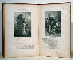 Ilustraciones de Alrededor de la Luna por Jules Verne (1828-1905), ediciones Hetzel de Emile Antoine Bayard